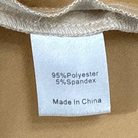 Tuckernuck Women's Beige Faux Suede 3/4 Sleeve Pullover Top Sz S - Picture 7 of 8